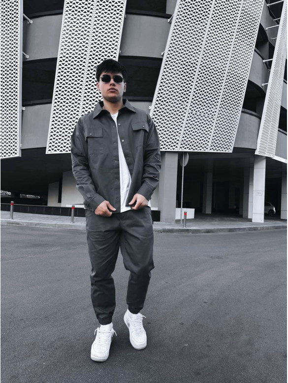 Oversize костюм з цупкого котону