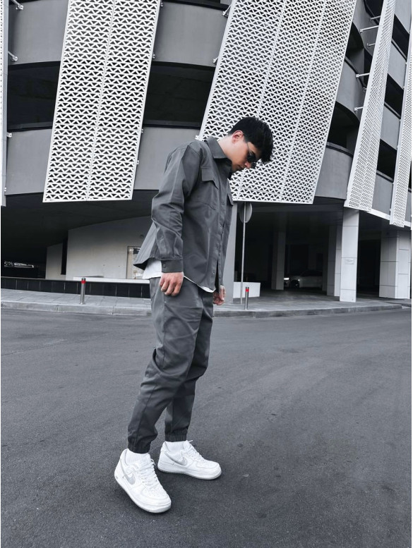 Oversize костюм з цупкого котону