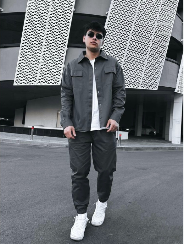 Oversize костюм з цупкого котону