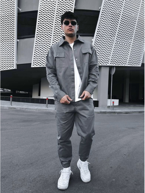 Oversize костюм з цупкого котону