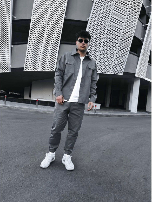 Oversize костюм з цупкого котону