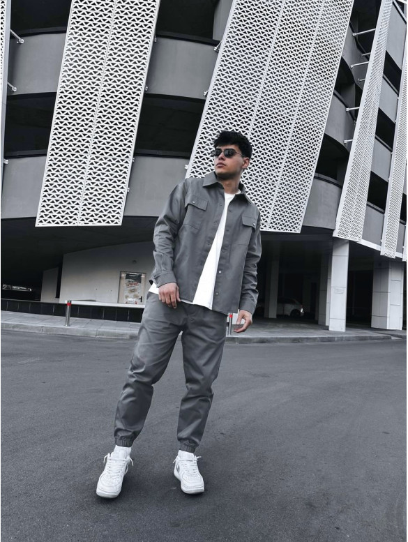 Oversize костюм з цупкого котону