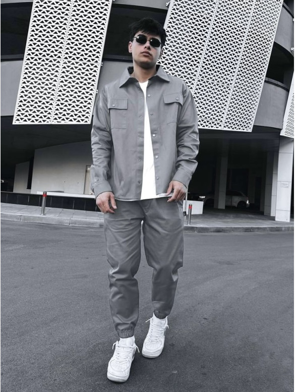 Oversize костюм з цупкого котону