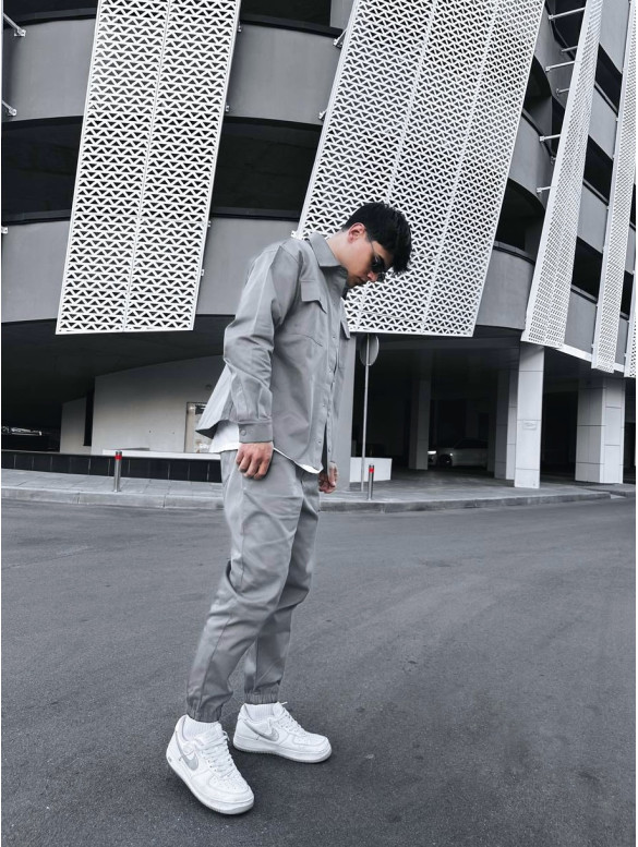 Oversize костюм з цупкого котону