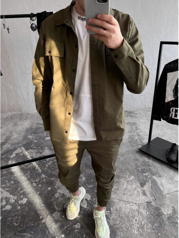 Oversize костюм з цупкого котону