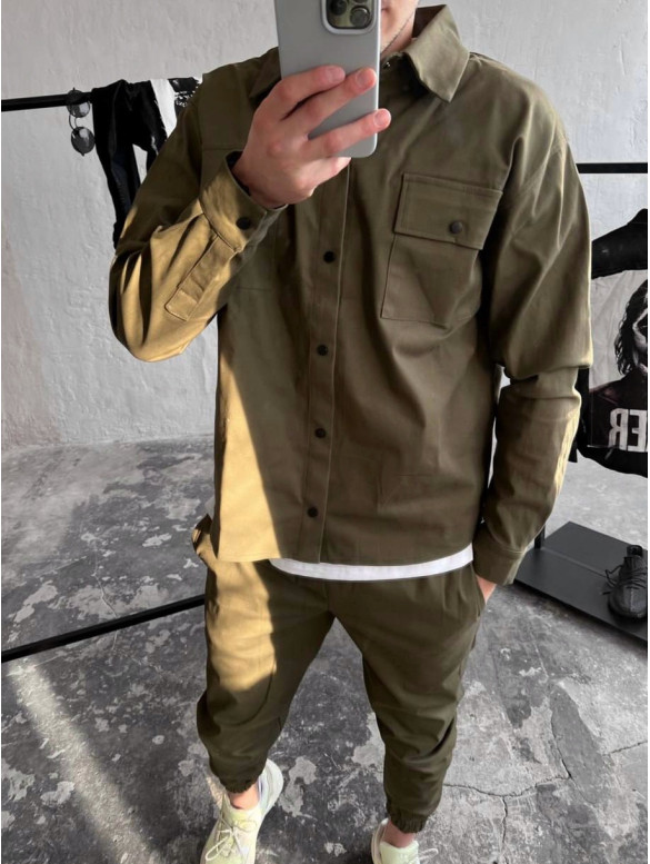 Oversize костюм з цупкого котону