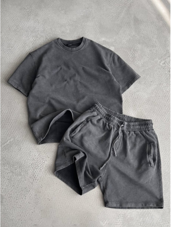 Oversize костюм з вивареної тканини