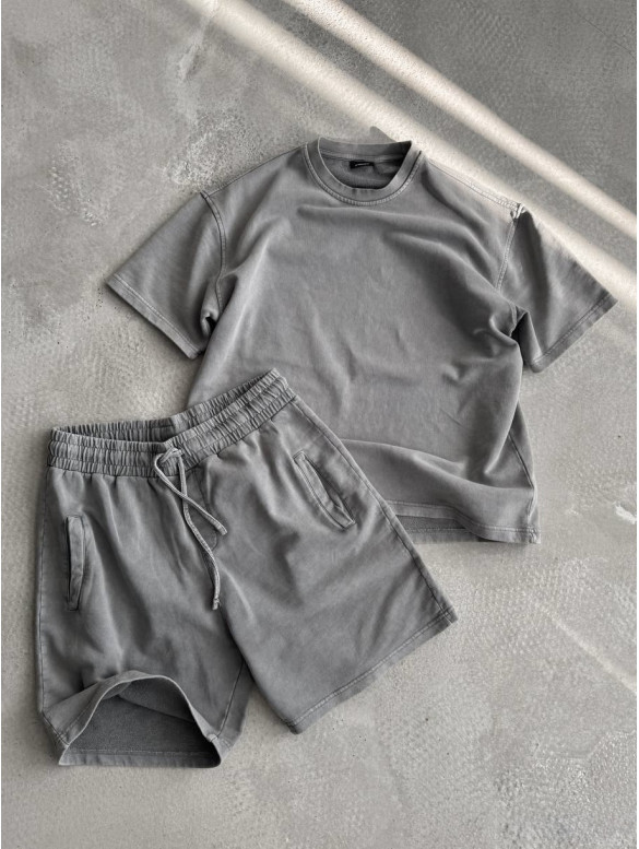 Oversize костюм з вивареної тканини