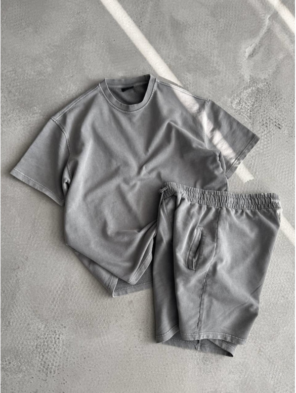 Oversize костюм з вивареної тканини