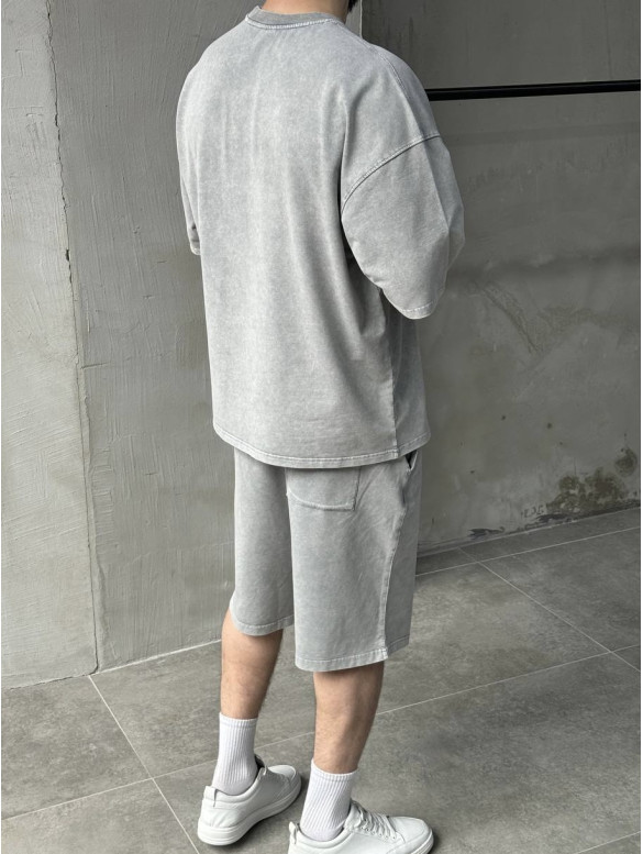 Oversize костюм з вивареної тканини