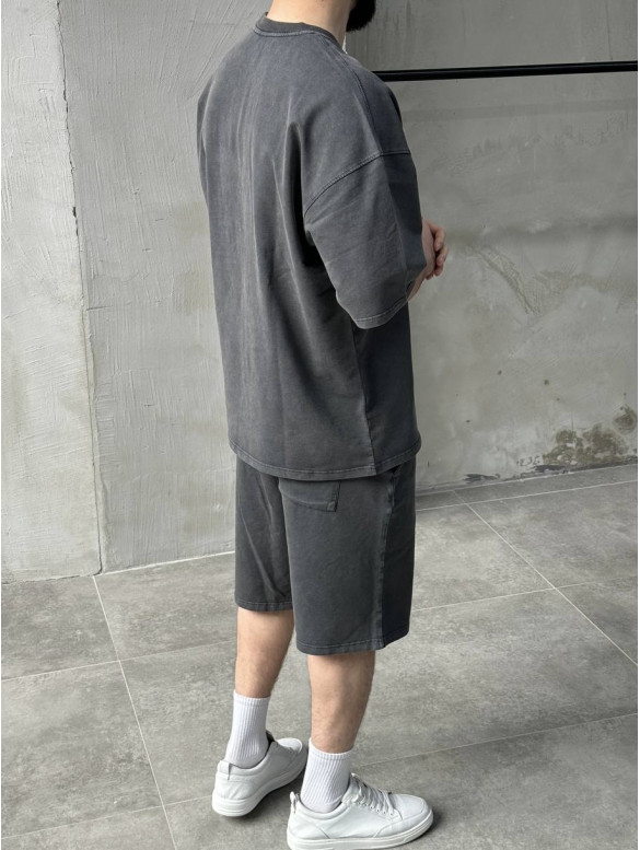 Oversize костюм з вивареної тканини