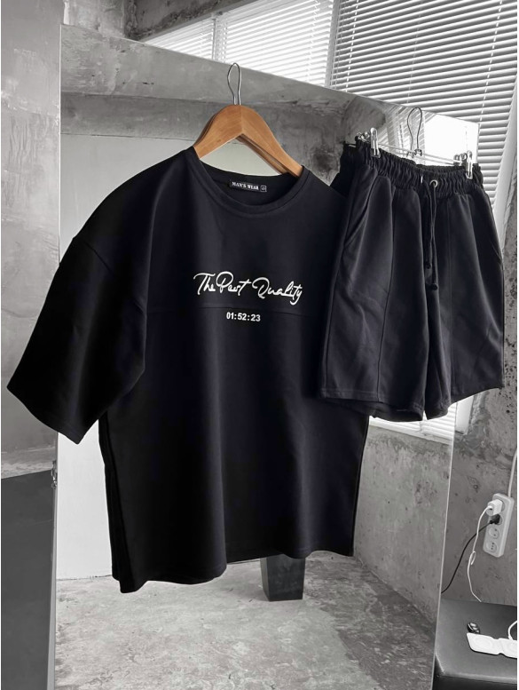 Літній oversize костюм з надписом