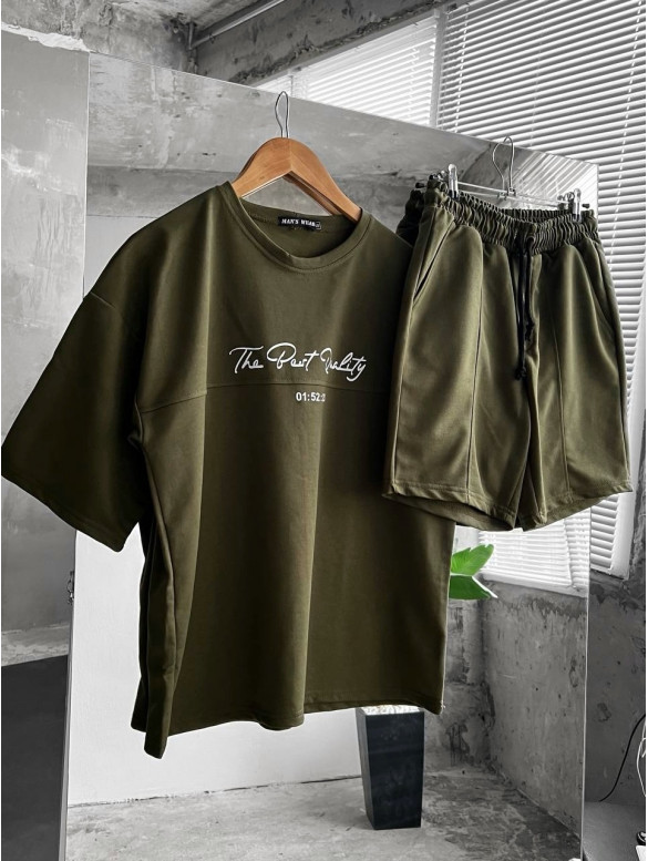 Літній oversize костюм з надписом