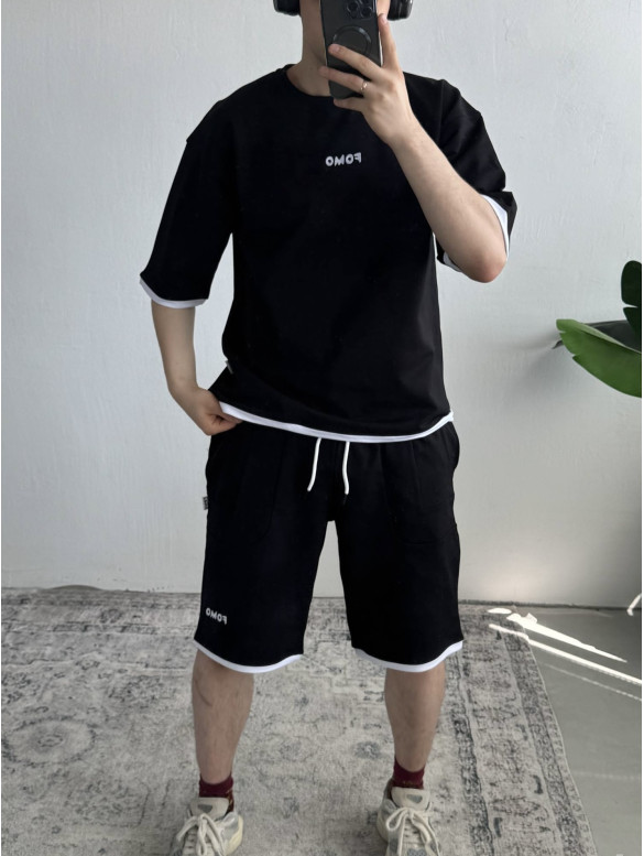Літній oversize костюм з вишивкою