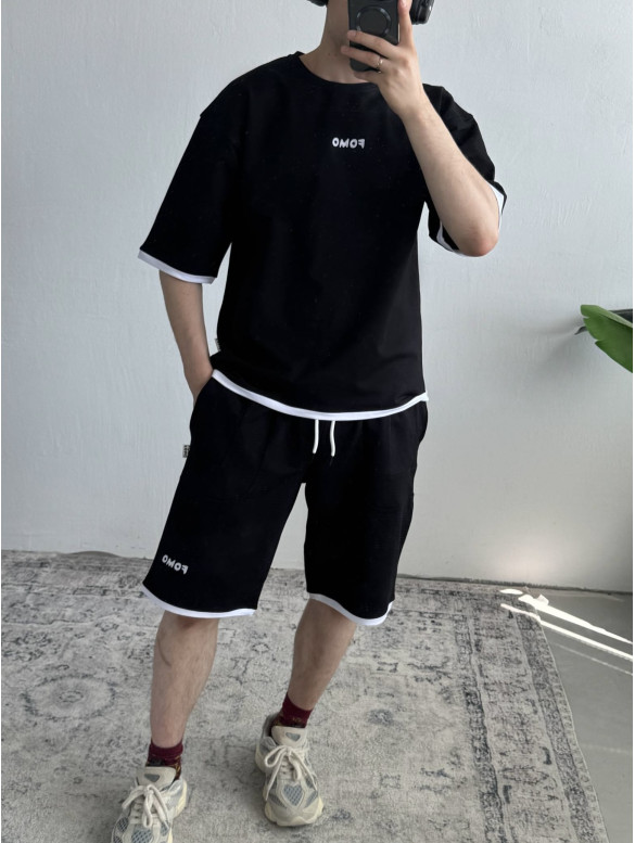 Літній oversize костюм з вишивкою
