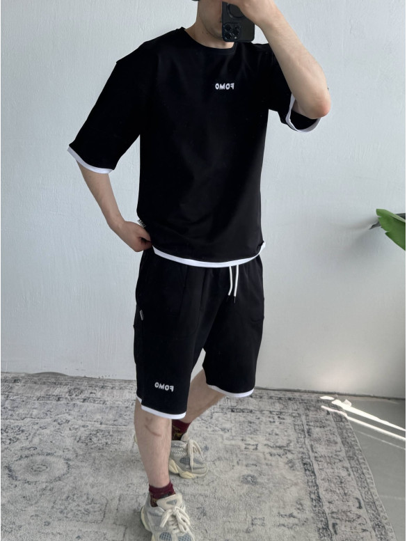 Літній oversize костюм з вишивкою