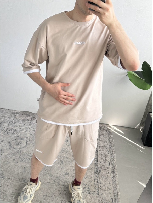 Літній oversize костюм з вишивкою