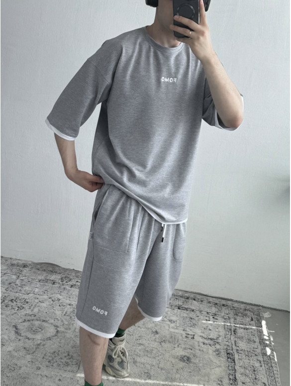 Літній oversize костюм з вишивкою