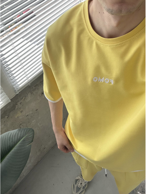 Літній oversize костюм з вишивкою