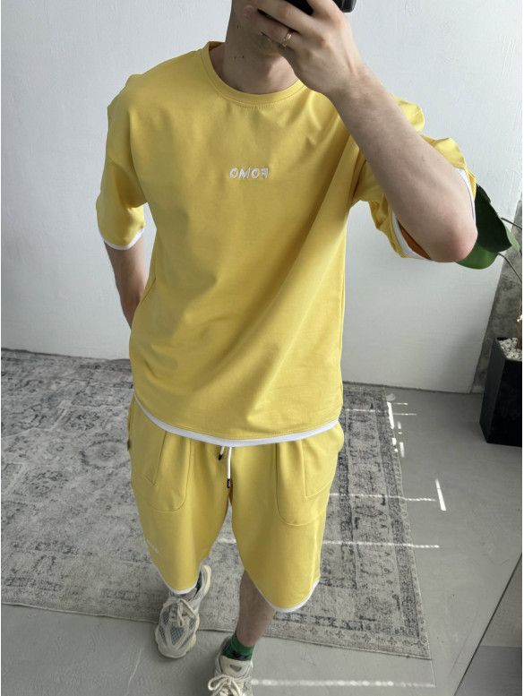 Літній oversize костюм з вишивкою