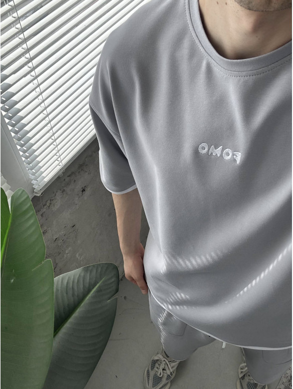 Літній oversize костюм з вишивкою