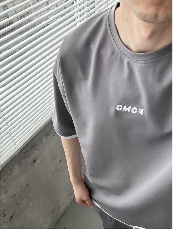 Літній oversize костюм з вишивкою
