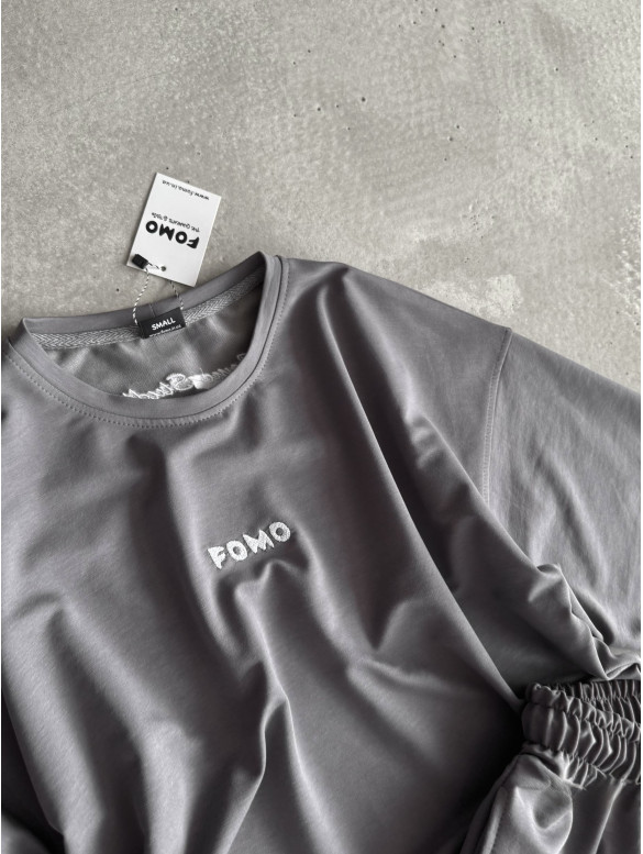 Літній oversize костюм з вишивкою