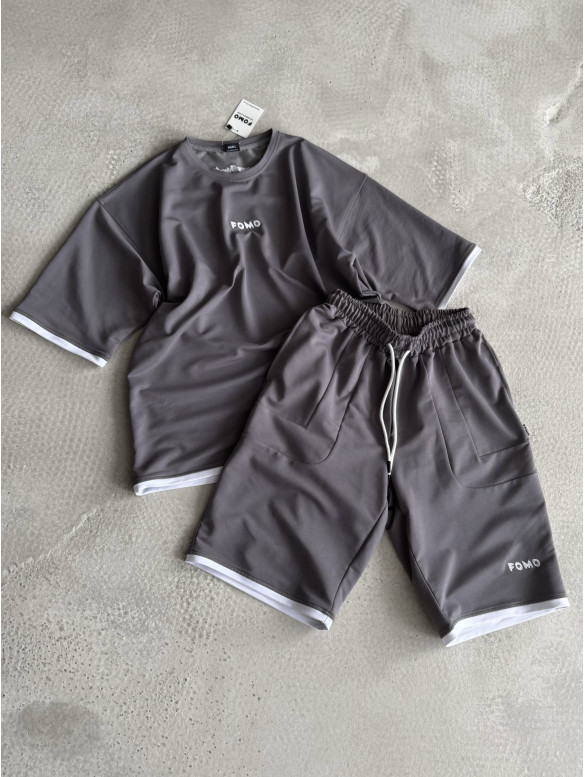 Літній oversize костюм з вишивкою