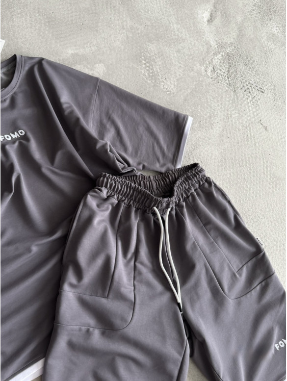 Літній oversize костюм з вишивкою