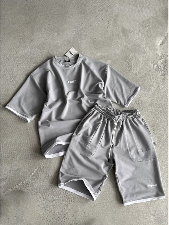 Літній oversize костюм з вишивкою