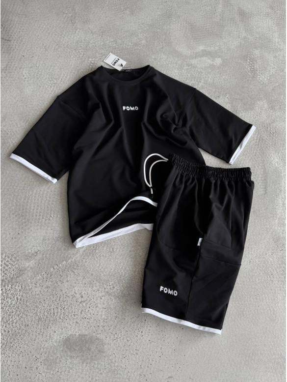 Літній oversize костюм з вишивкою