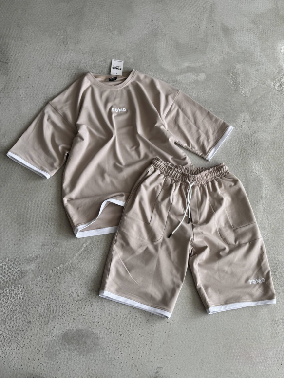 Літній oversize костюм з вишивкою