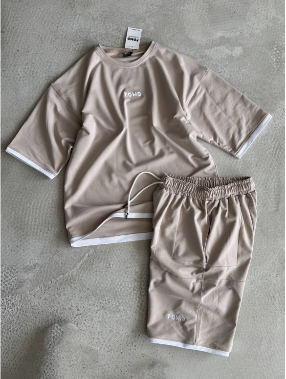 Літній oversize костюм з вишивкою