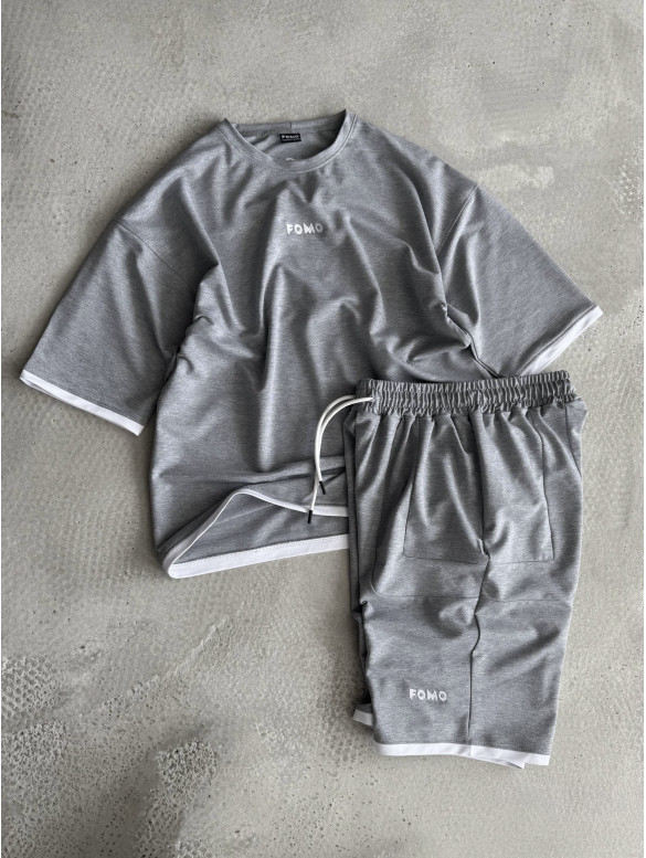 Літній oversize костюм з вишивкою