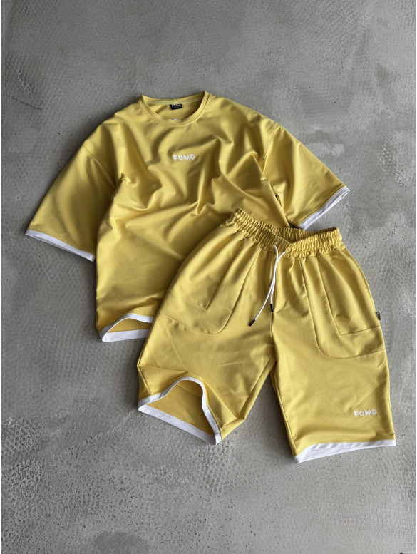 Літній oversize костюм з вишивкою