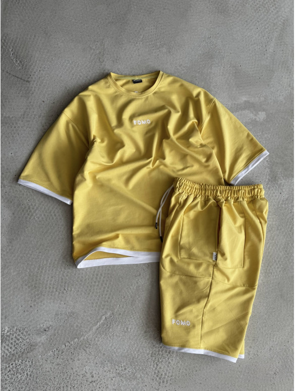 Літній oversize костюм з вишивкою