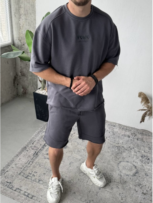 Oversize костюм з вишивкою