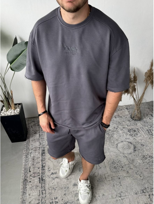 Oversize костюм з вишивкою