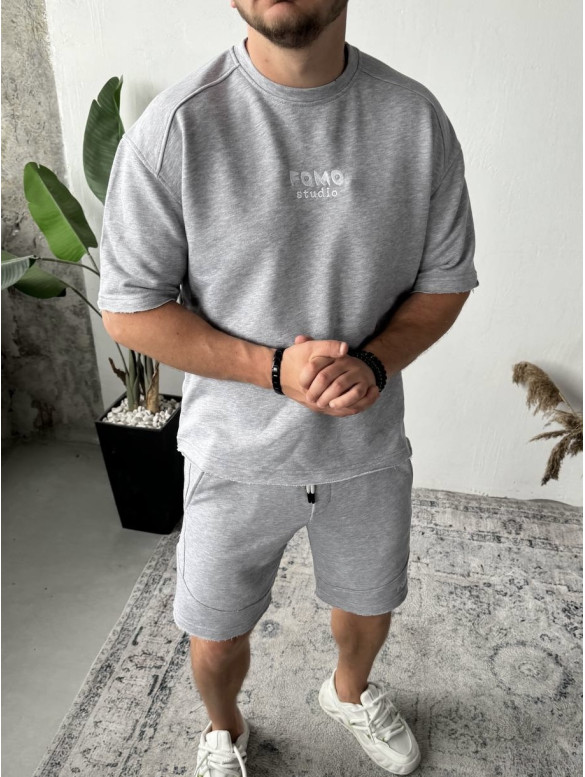 Oversize костюм з вишивкою