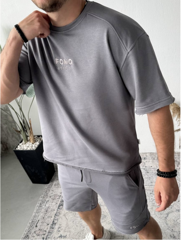 Oversize костюм з вишивкою