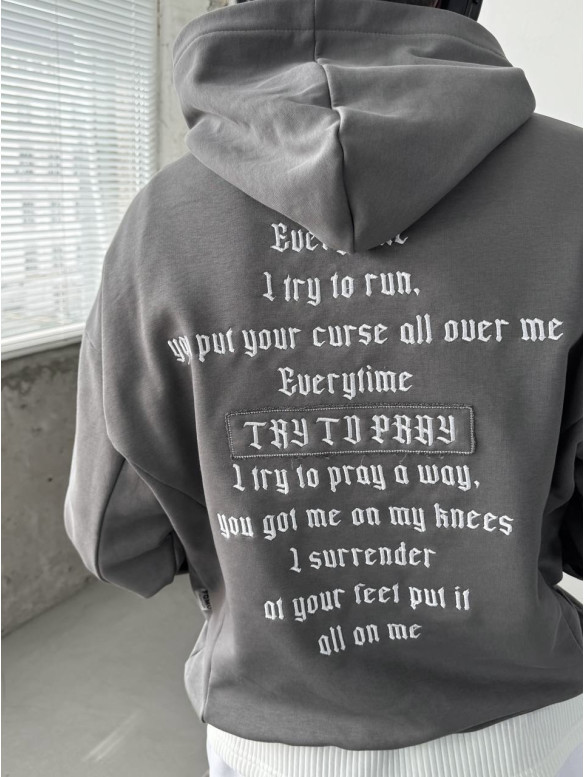 Oversize костюм з вишивкою