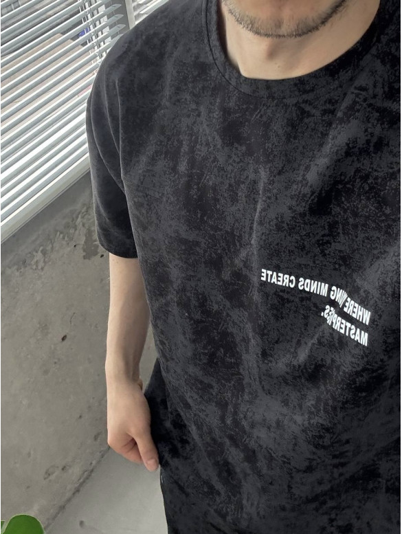 Літній oversize костюм з надписом