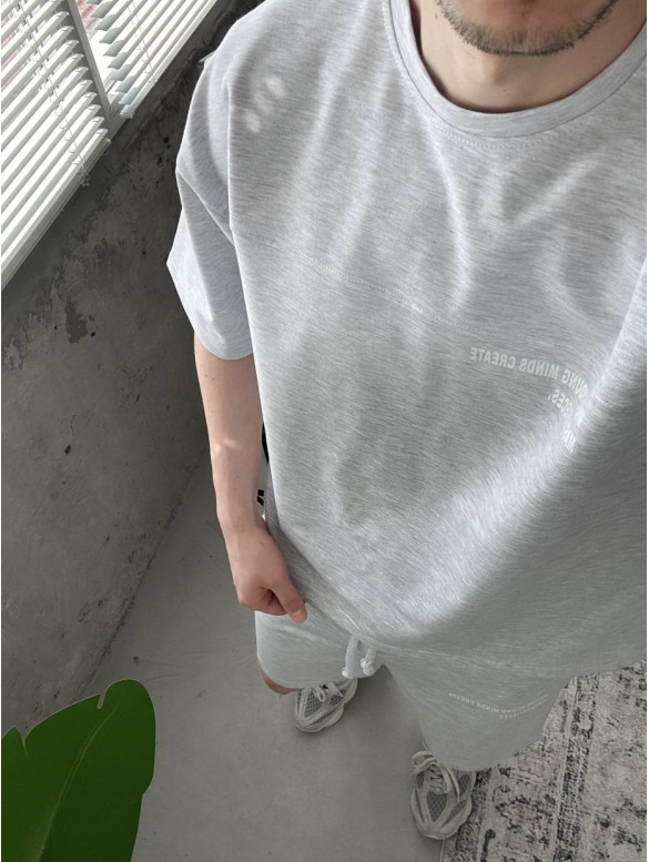 Літній oversize костюм з надписом