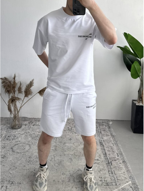 Літній oversize костюм з надписом