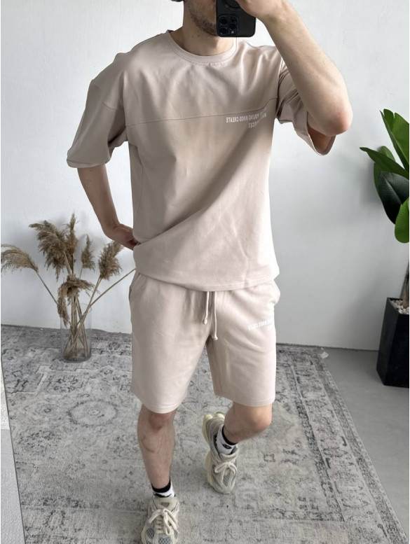 Літній oversize костюм з надписом