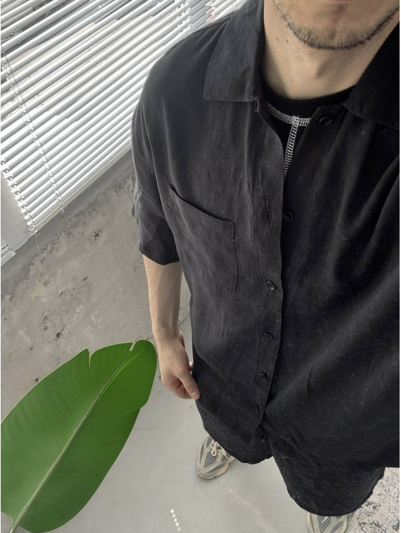 Oversize костюм з вивареної тканини