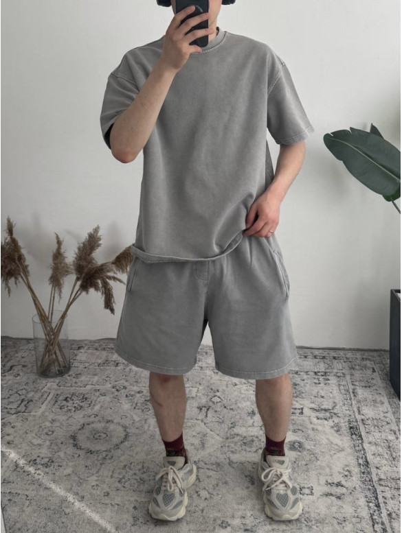 Oversize костюм з вивареної тканини