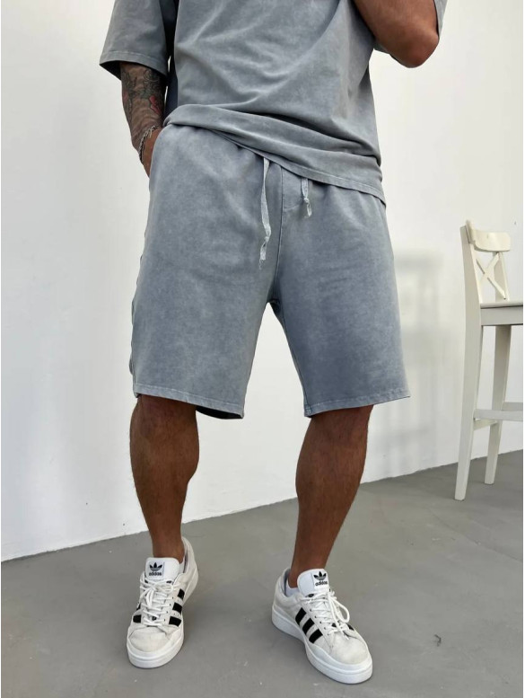 Oversize костюм з вивареної тканини