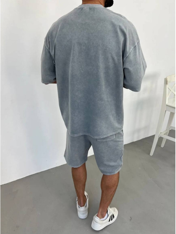 Oversize костюм з вивареної тканини
