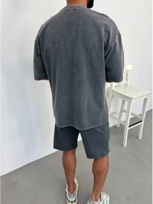 Oversize костюм з вивареної тканини